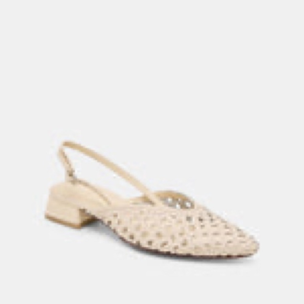 NWT Dolce Vita Woven Slingback Mule — Cream 6 - Picture 2 of 7